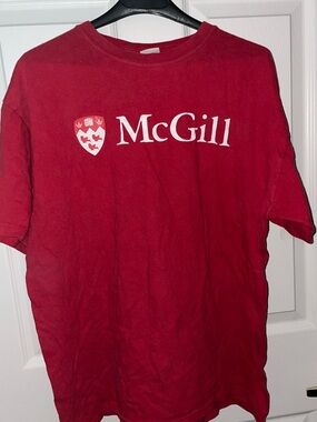 McGill Short Sleeve Logo Tee in Red